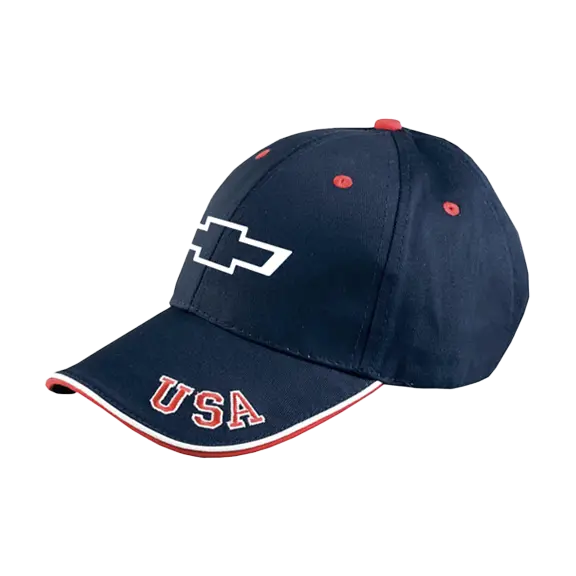 Chevrolet Bowtie Red White & Blue Usa Hat 1