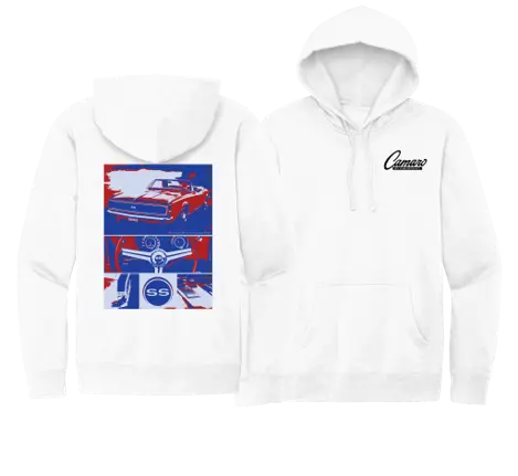 Chevrolet Camaro White Panel Hoodie 1