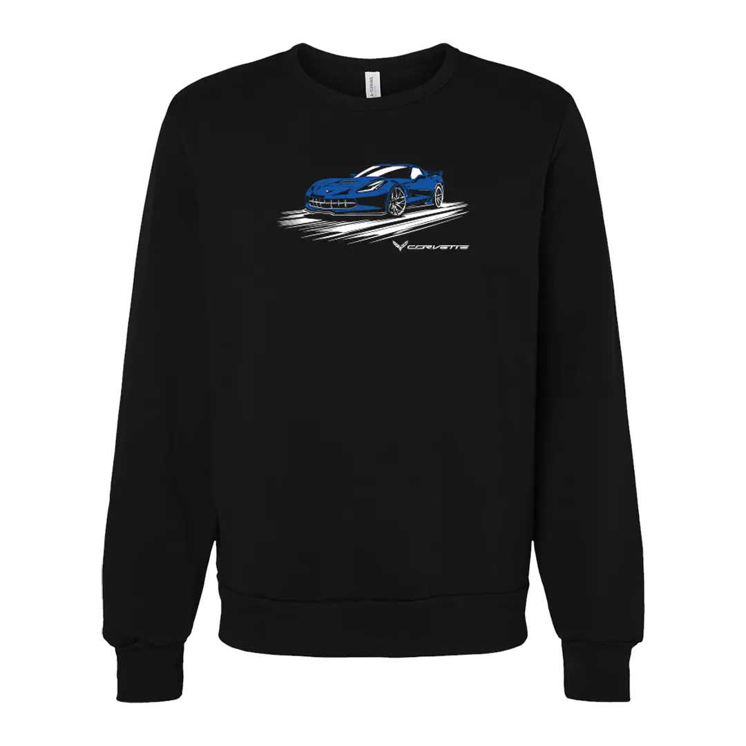 Corvette Color Pop Car Graphic Crewneck 1