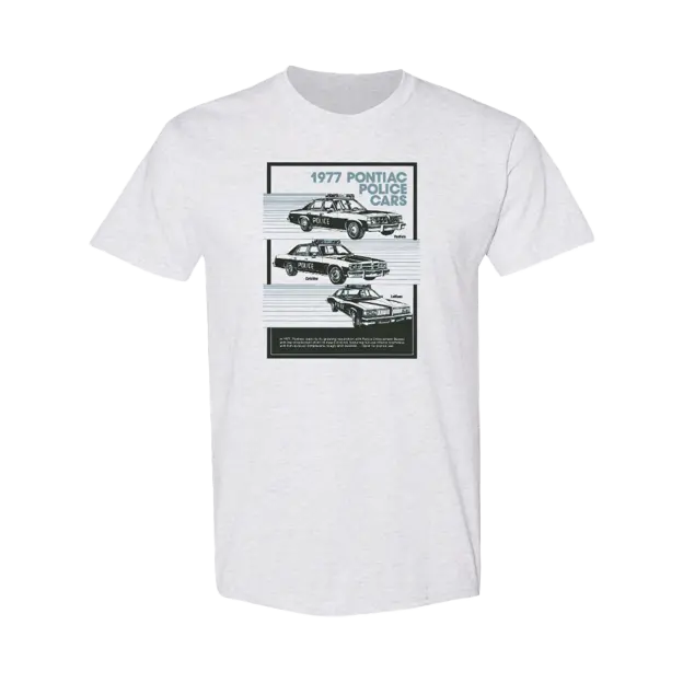 1977 Pontiac Police Cars T-Shirt 1