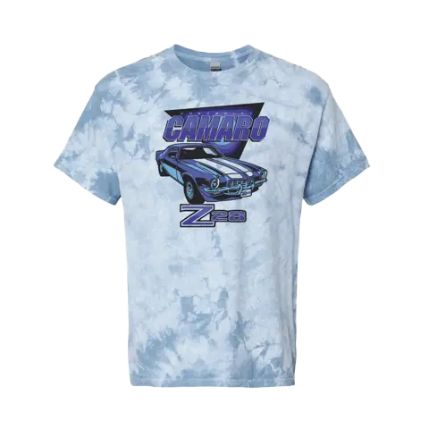 Vintage Camaro Z28 Unisex Tie Dye T-Shirt 1
