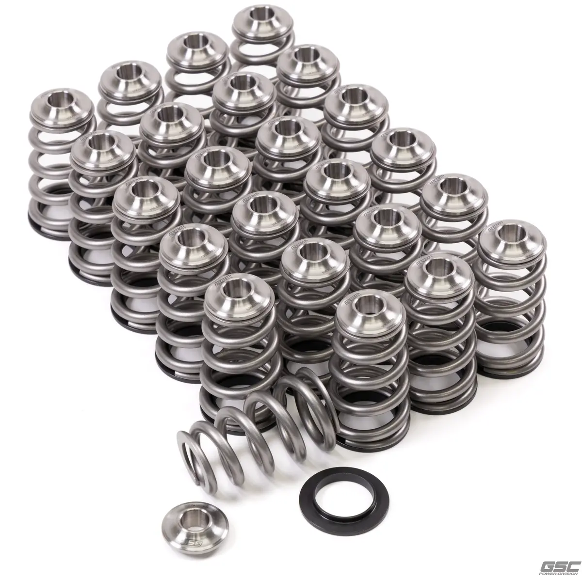 Gsc Power-Division Conical Valve Springs Set With Ti Retainers For Nissan Vr30ddtt 1