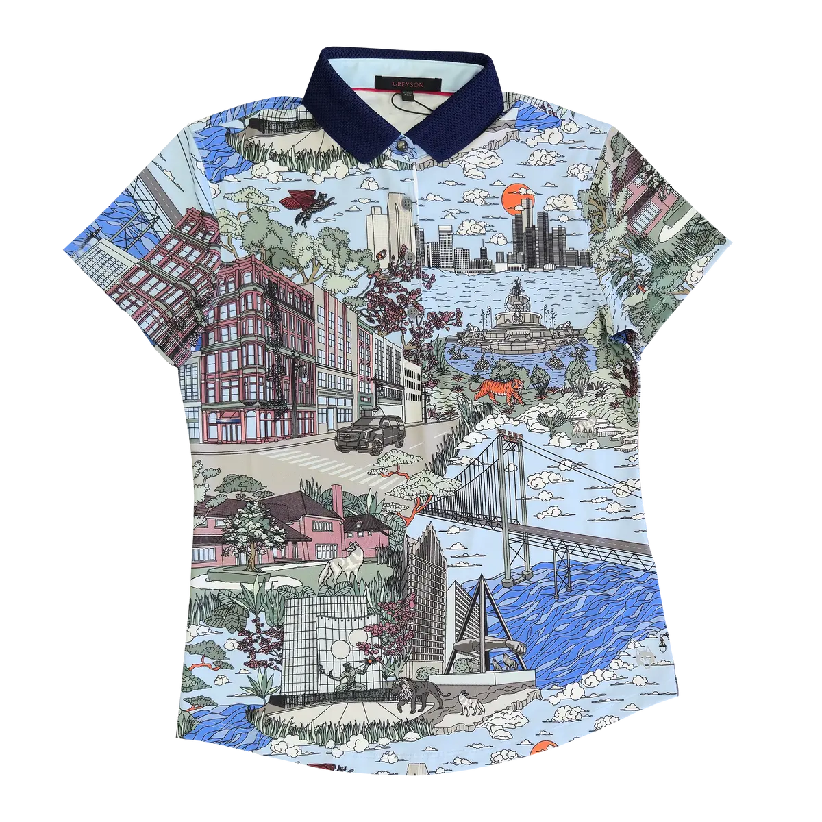 Cadillac Women's Where The Wolves Are Polo By Greyson 1