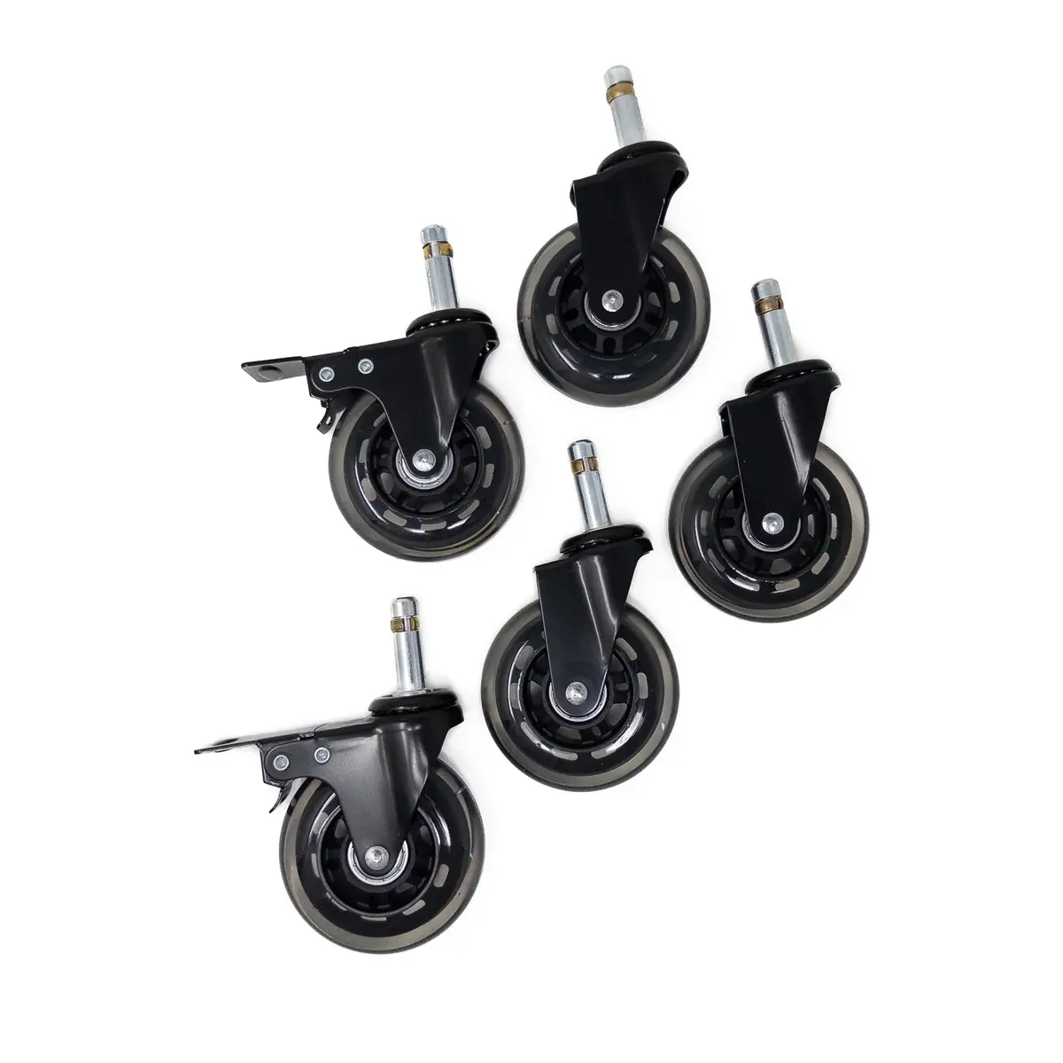 Grit Guard Bucket Dolly Replacement Casters 3" Roller Bearings 1