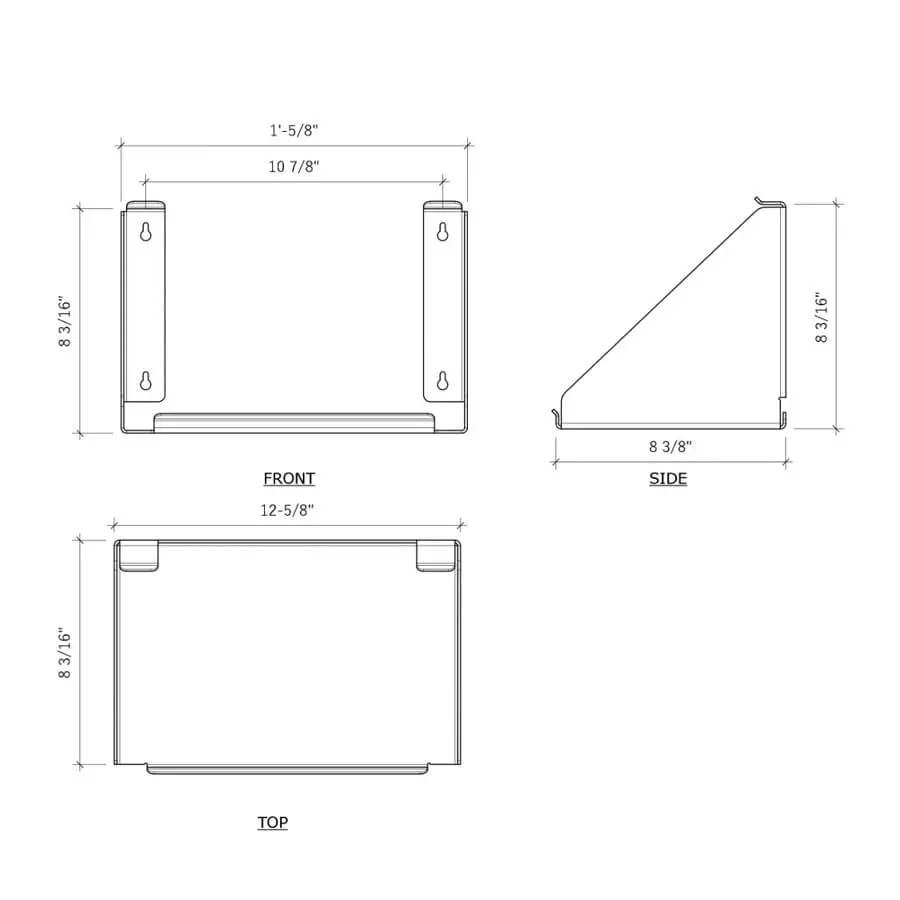 Gully's Garage Stainless Holder For Trc 12" Rip N Rag Box 2