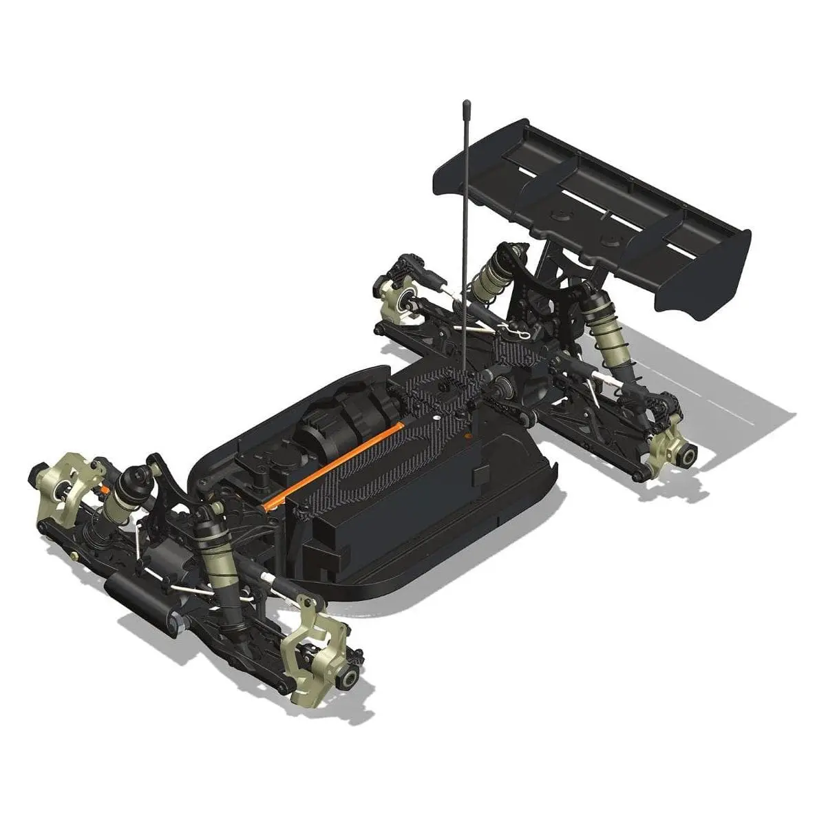 Hb Racing E8 World Spec 1/8 Competition Electric Buggy (Without Bodyshell) 1