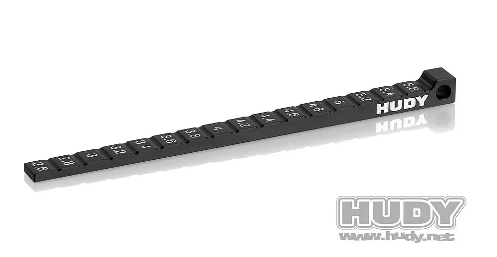 Hudy Ride Height Gauge Stepped 1/10 And 1/12 Pan Cars - Hd107718 1
