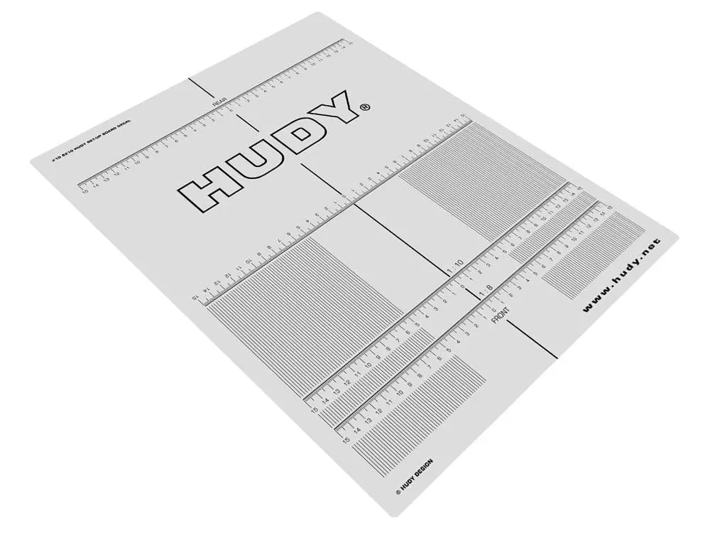 Hudy Plastic Set-Up Board Decal For 1/8 1/10 Cars - Hd108210 1