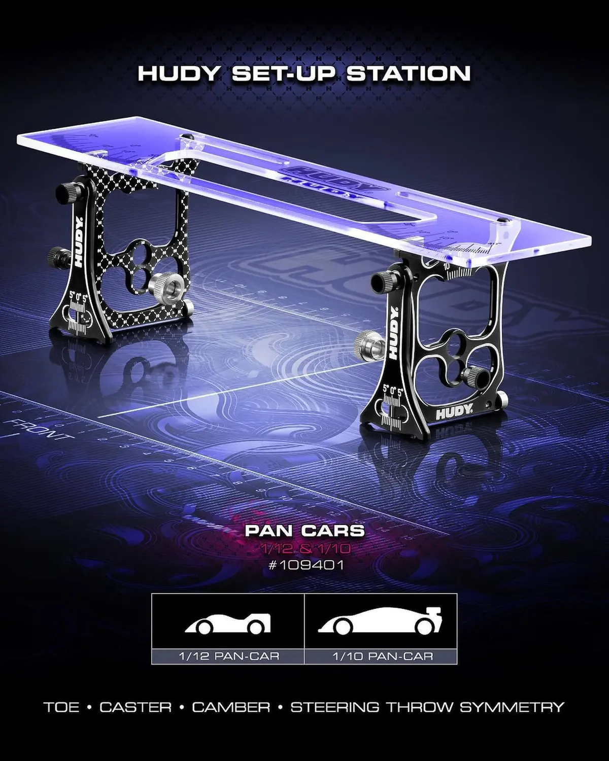 Hudy Set-Up Station For 1/10 & 1/12 Pan Cars - Hd109401 1