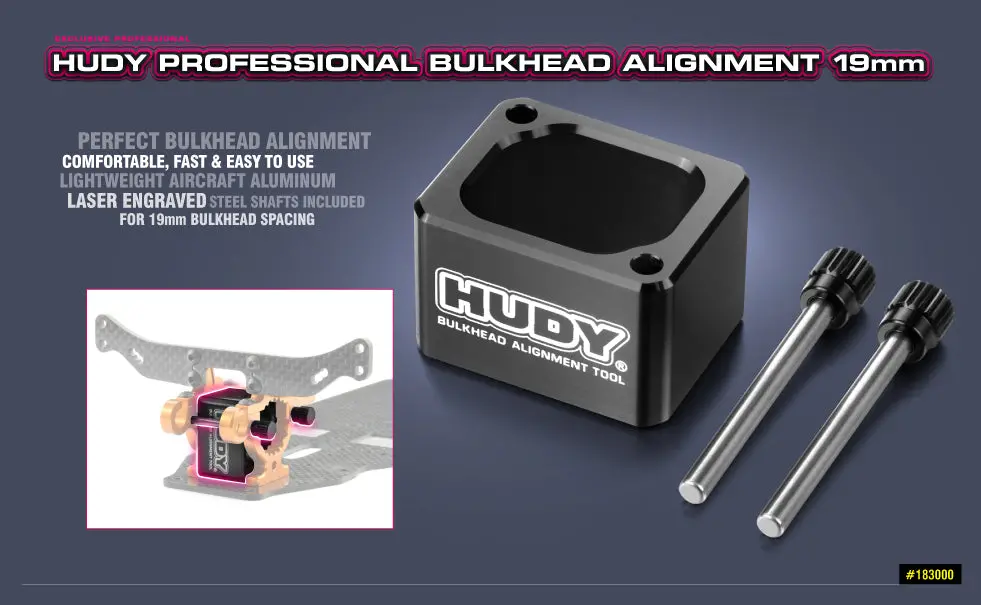 Hudy Professional Bulkhead Alignment Tool 19Mm - Hd183000 1