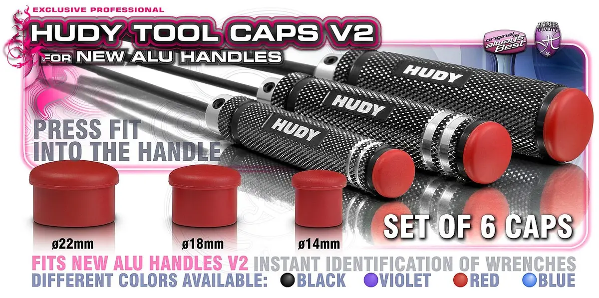 Hudy Cap For 22Mm Handle - Red 6 - Hd195062-R 1