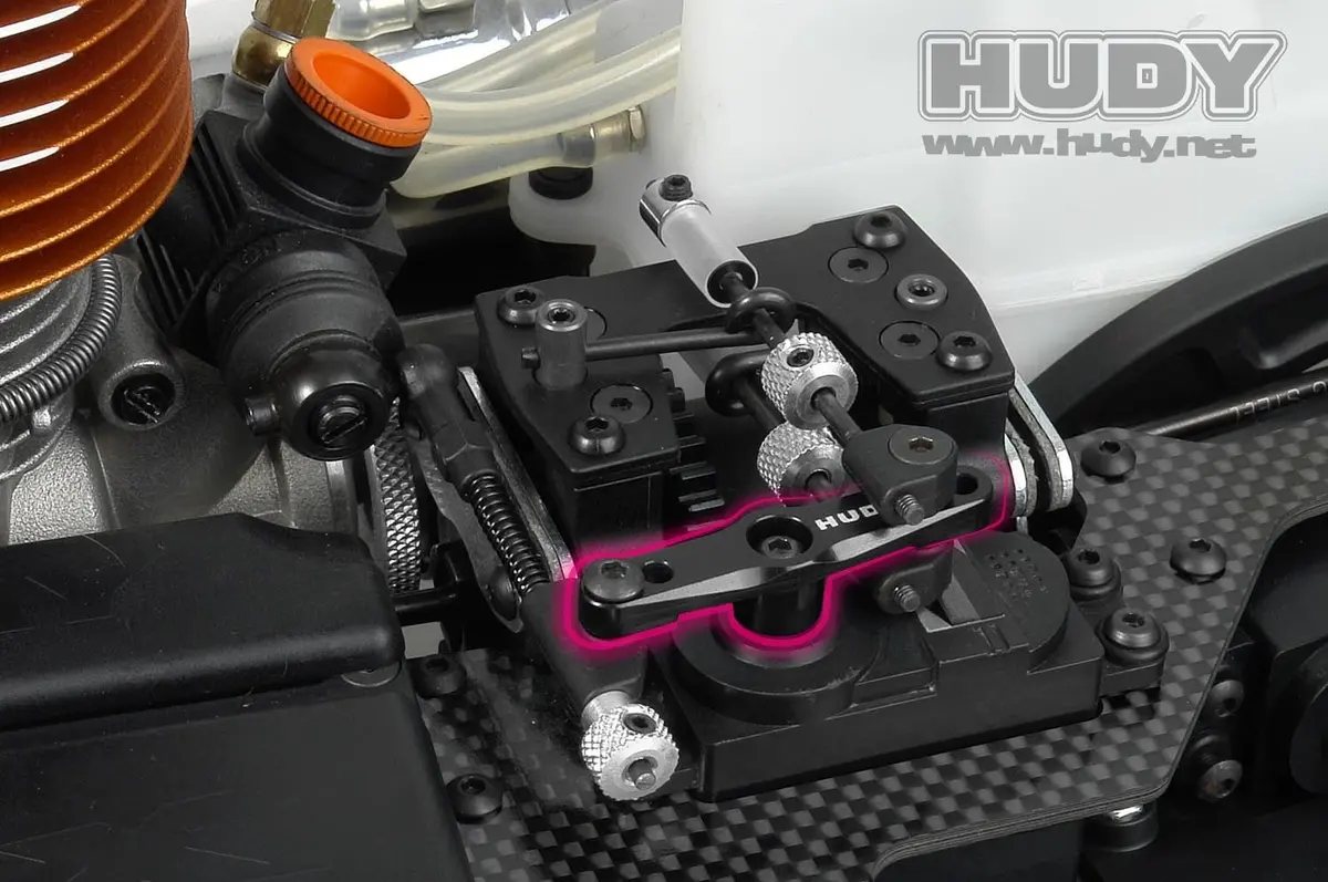 Hudy Alu Throttle Servo Horn 1/8 Off-Road Futaba - 25T - Hd293506 2