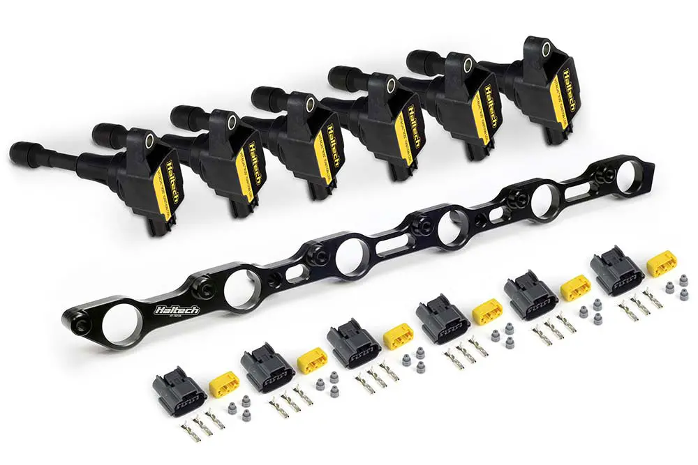 Haltech R35 Coil Bracket Kit For Toyota 2Jz / 1Jz Includes Bracket , Coils And Connectors Ht-120200 1