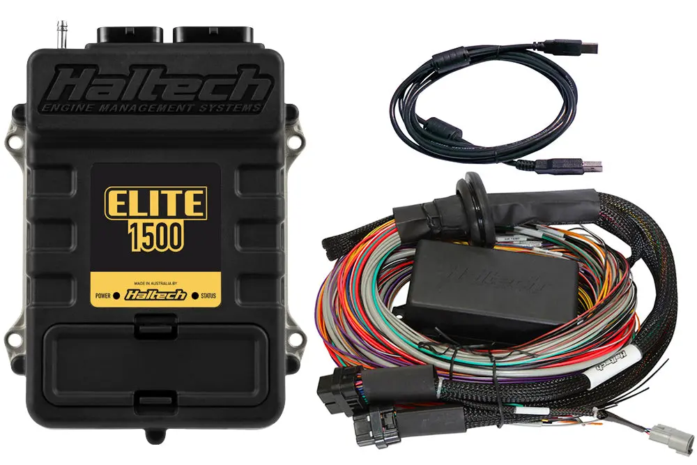 Haltech Elite 1500 Ecu + Premium Universal Wire-In Harness Kit Length: 2.5M (8') Ht-150904 1