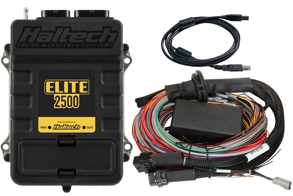 Haltech Elite 2500 Ecu + Premium Universal Wire-In Harness Kit Length: 2.5M (8') - Ht-151304 1