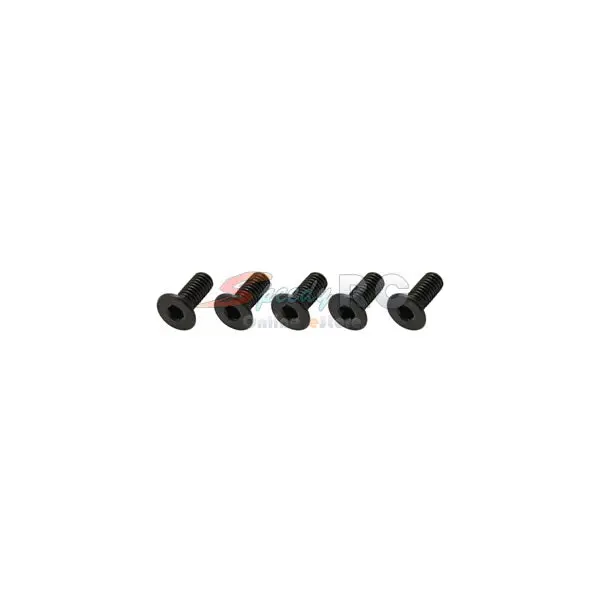 Hiro Seiko Alloy Hex Socket Flat Head Screw M3x6 [Black] 69873 1