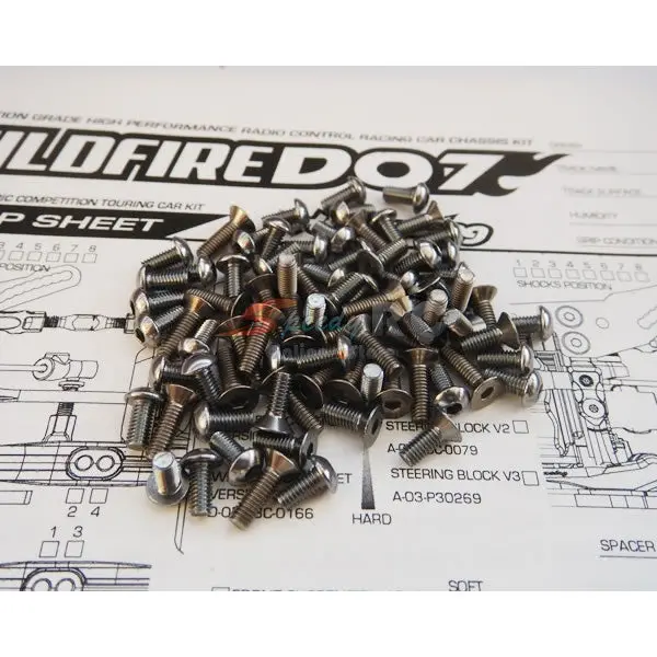 Hiro Seiko Vbc Wildfire D07 Titanium & Alloy Screw Set 69931 1