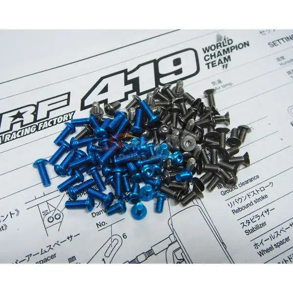 Hiro Seiko Trf419 Titanium & Alloy Hex Socket Screw Set 69957 1
