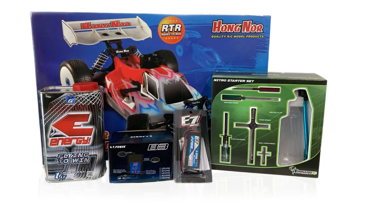 Hong Nor 1/8 Nitro Buggy X3b Super Sabre Rtr Bundle 1