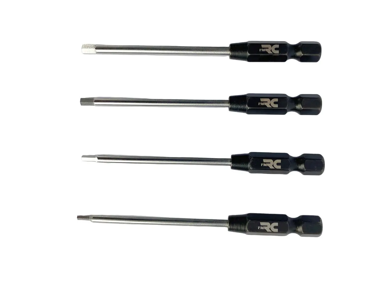 I'm Rc 4Pcs Chrome Hex Tip Set For Drill Driver  Im144 1