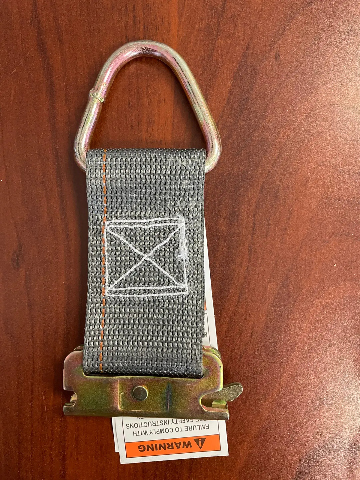 E-Track 6" Strap W/ D-Ring, 1000#, Kinedyne 1