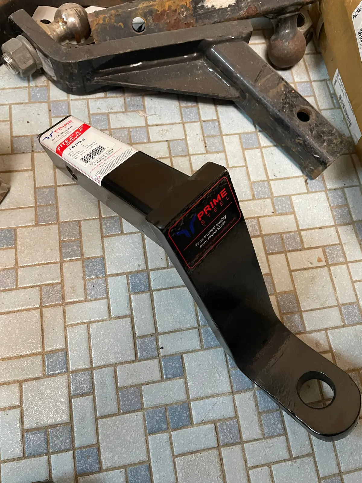 8" Drop Receiver, Prime, 12,000#, 1-1/4" Shank 1