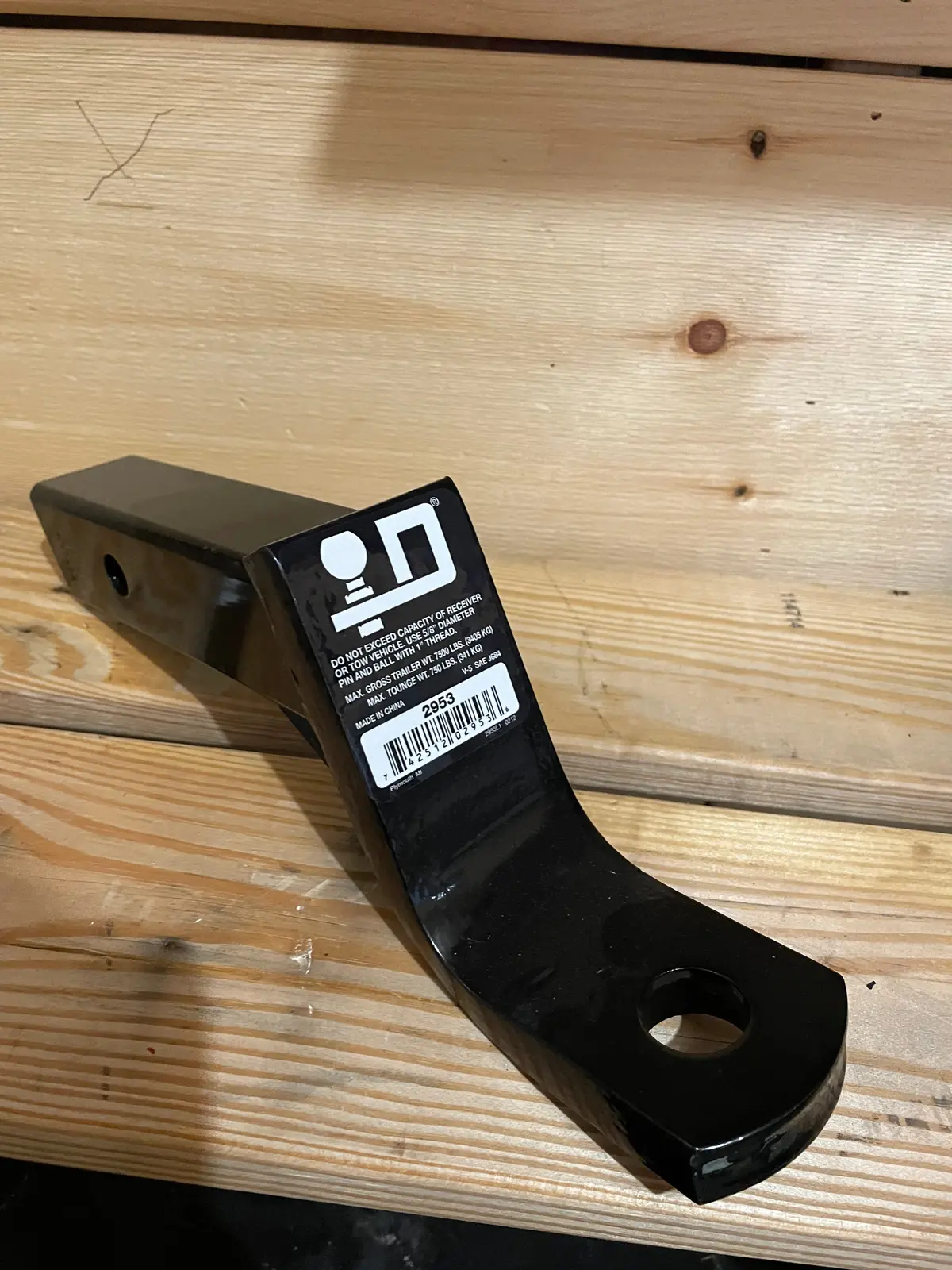 4" Drop Receiver, Drawtide, 7500# 1