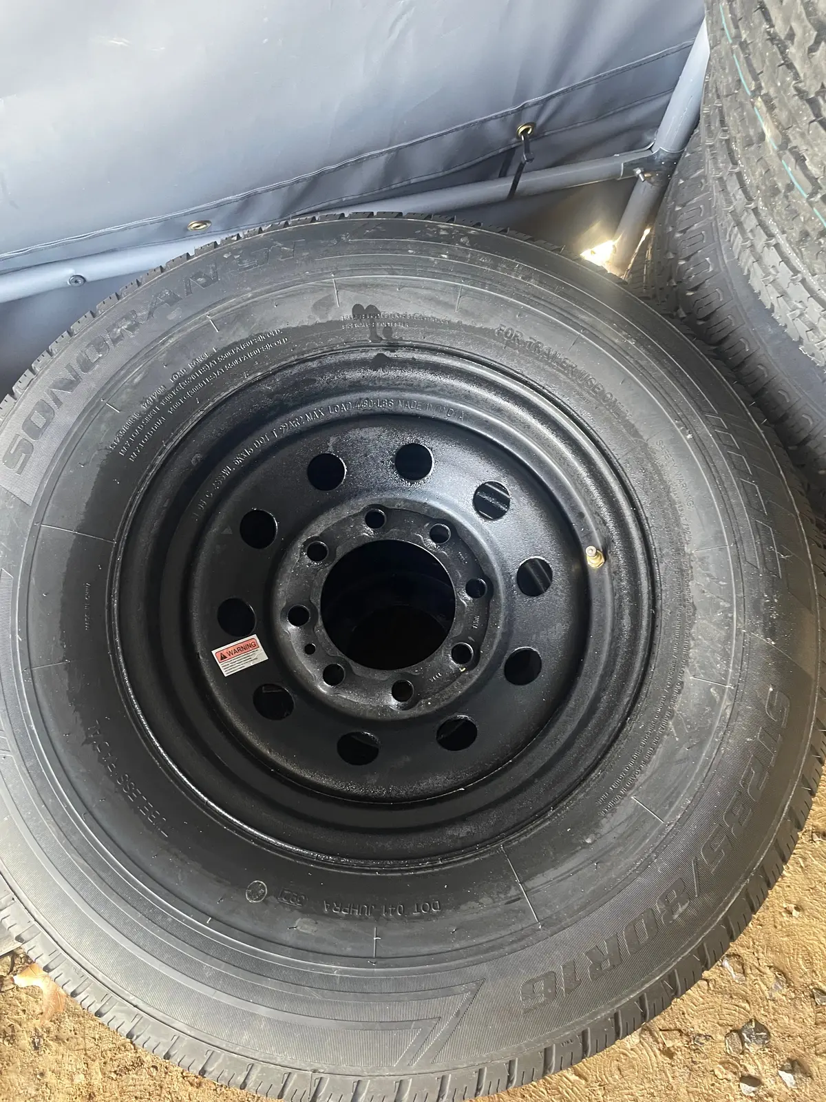 235/80R16 8 Bolt Black Mod Wheel Pj 1