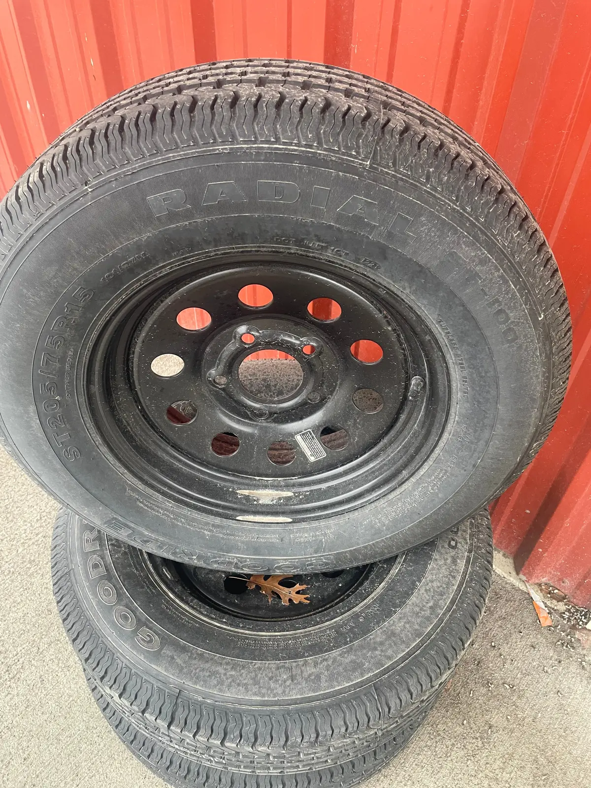 205/75R15 5 Bolt Black Mod Wheel Pj 1