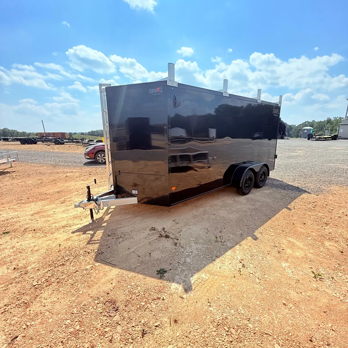 2026 Durabull Aluminum 7X16 Contractor Trailer W/ Walk On 3/4" Roof 1