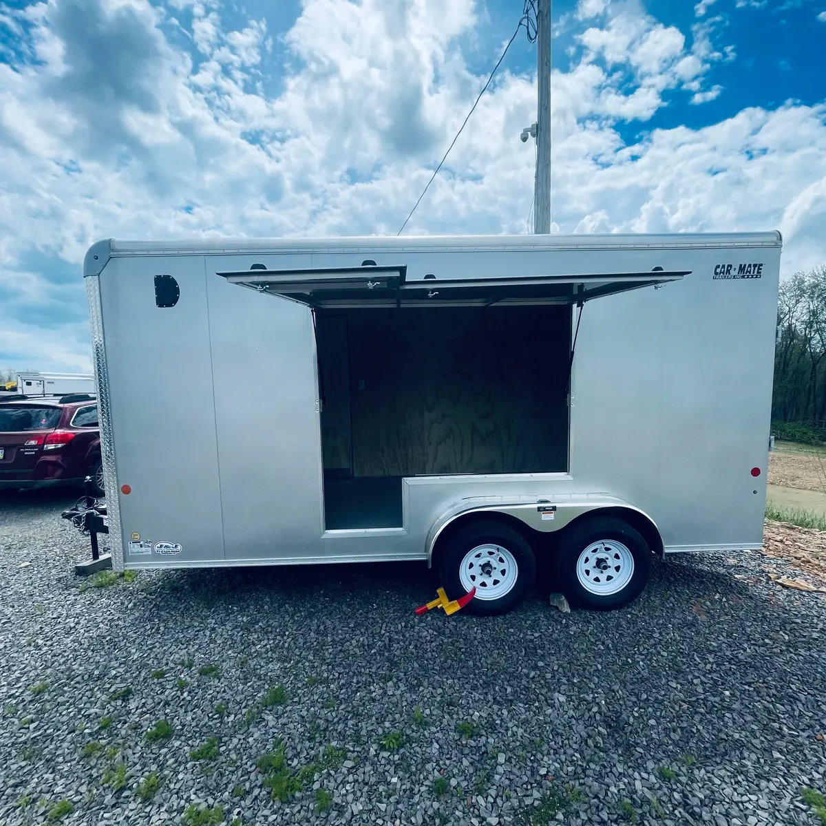 2025 Car Mate 7X16 Hd Custom Cargo W/ Ramp Door & 12" Added Height 1