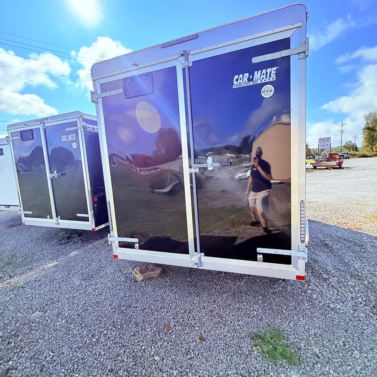 2026 Car Mate 7X14 Hd Custom W/ Barn Doors & 12" Additional Height 2
