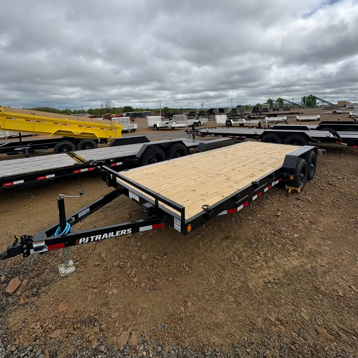 2026 Pj Ce 7X20 Equipment Hauler W/ Dove And Slide In Ramps 9990# 1