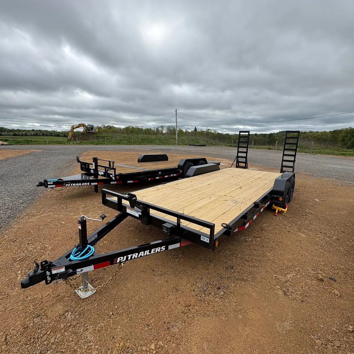 2026 Pj Ce 7X20 Equipment Hauler W/ Dove And Stand Up Ramps 9990# 1