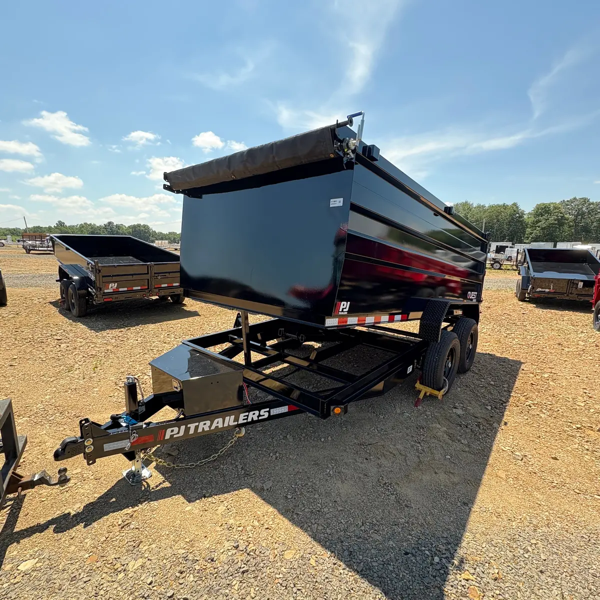 2026 Pj D7 7X14 Dump 14,000# Gvwr 4' Tall Sides 1