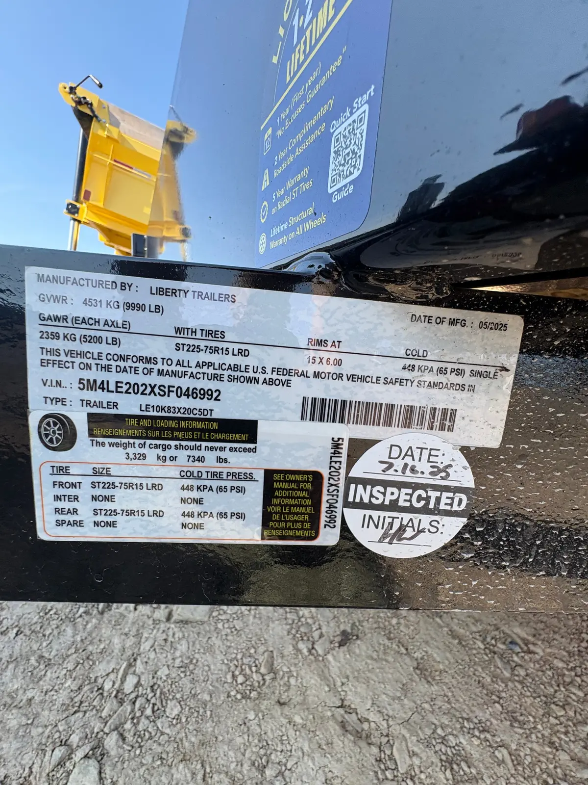 2025 Liberty 7X20 Equipment Hauler 10K 2