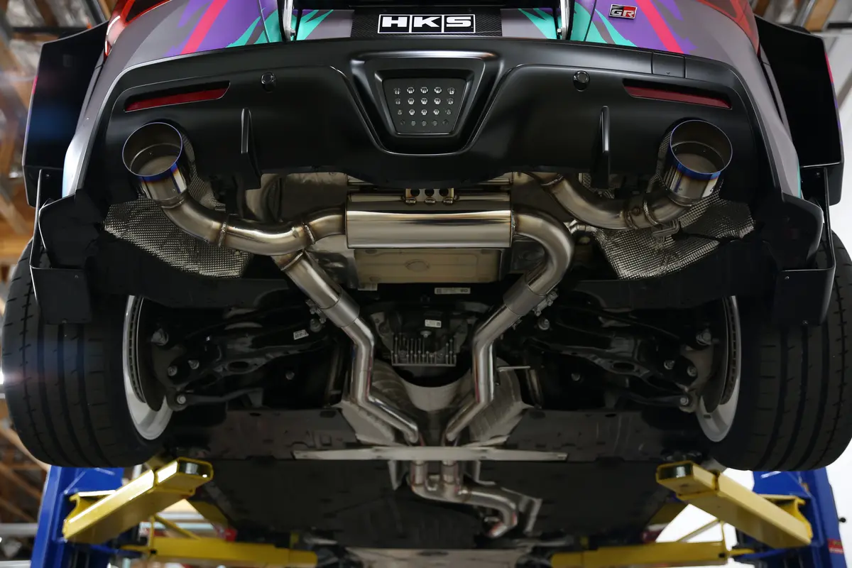 Hks Toyota Gr Supra Dual Hi-Power Titanium Tip Catback Exhaust 2