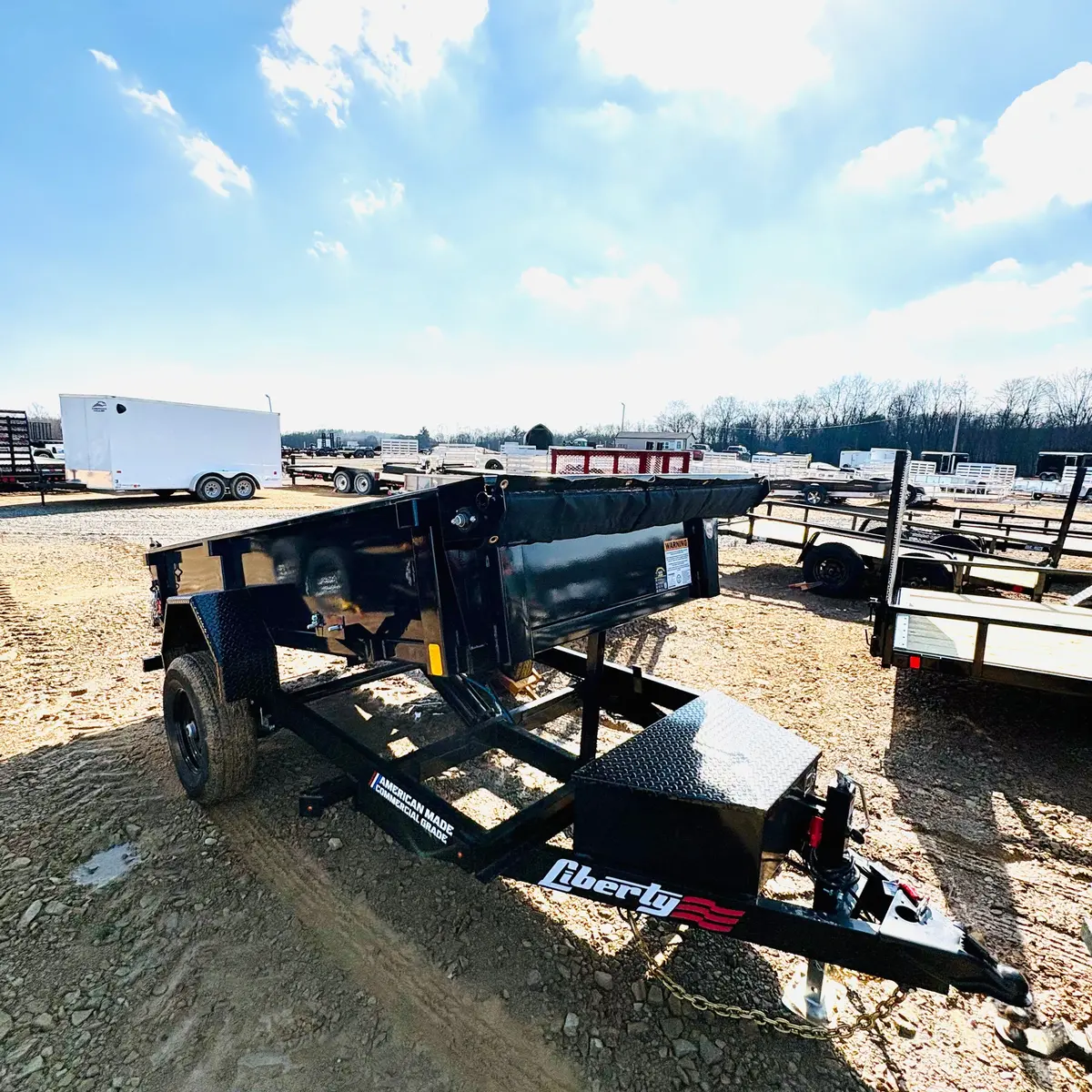 2026 Liberty 5X10 Dump Trailer 5K Gvwr W/ Tarp/Ramps 1
