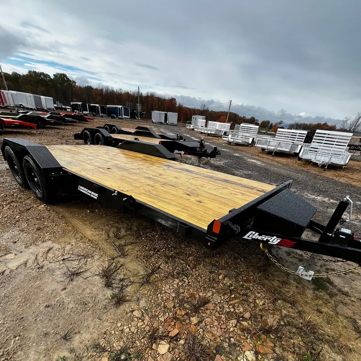 2026 Liberty 7X18 Car Hauler 7K W/Winch Plate 1