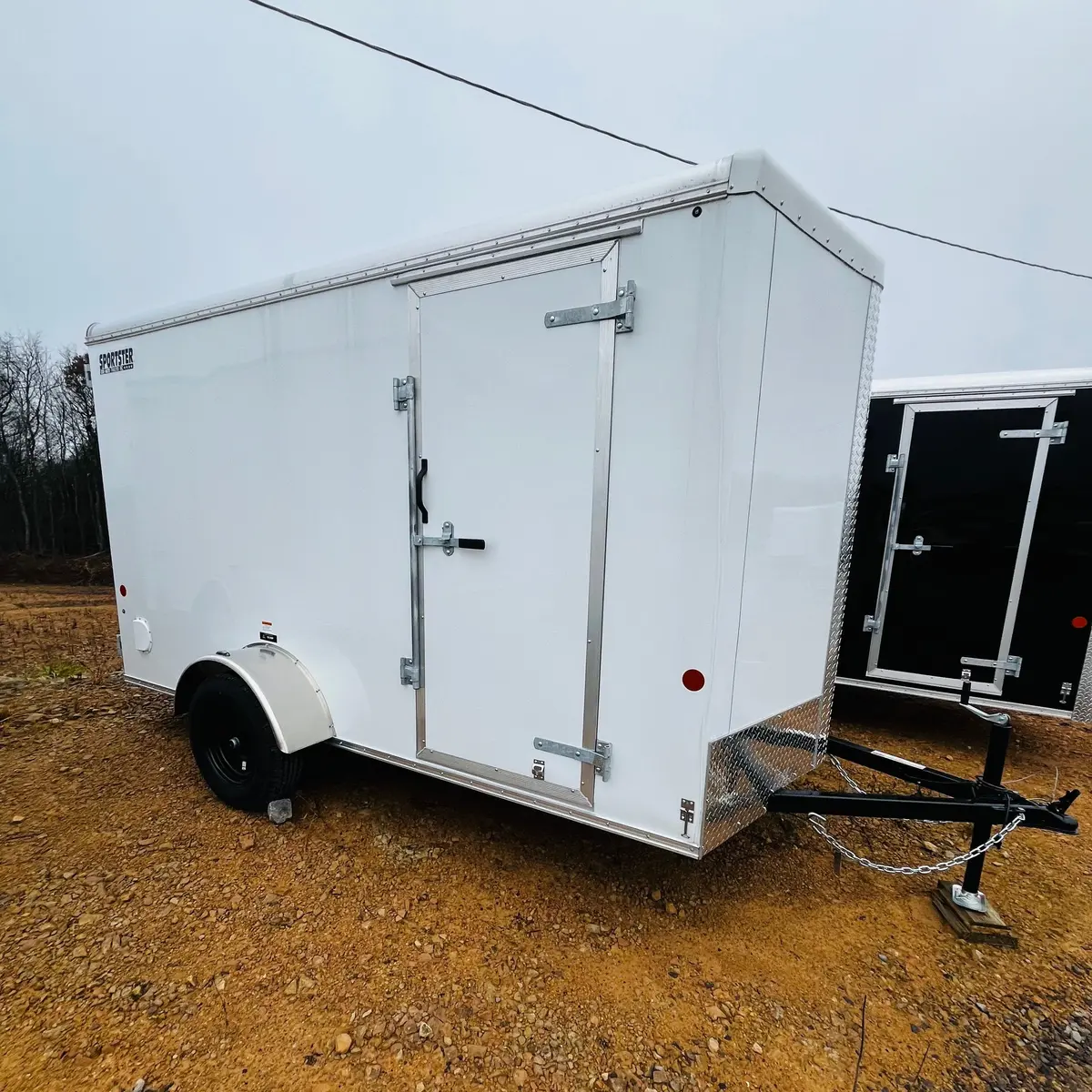 2025 Car Mate 6X12 V-Sport W/ Barn Doors & 6" Additional Height 1