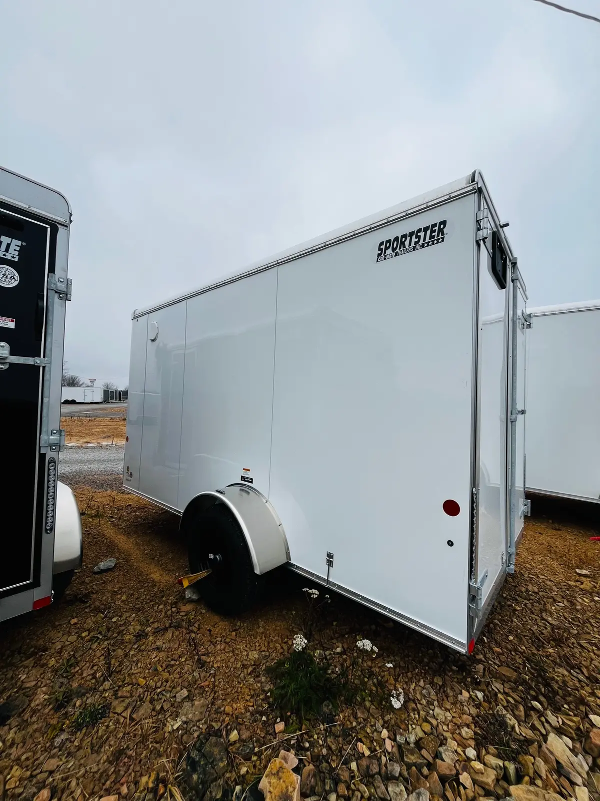 2025 Car Mate 6X12 V-Sport W/ Barn Doors & 6" Additional Height 2
