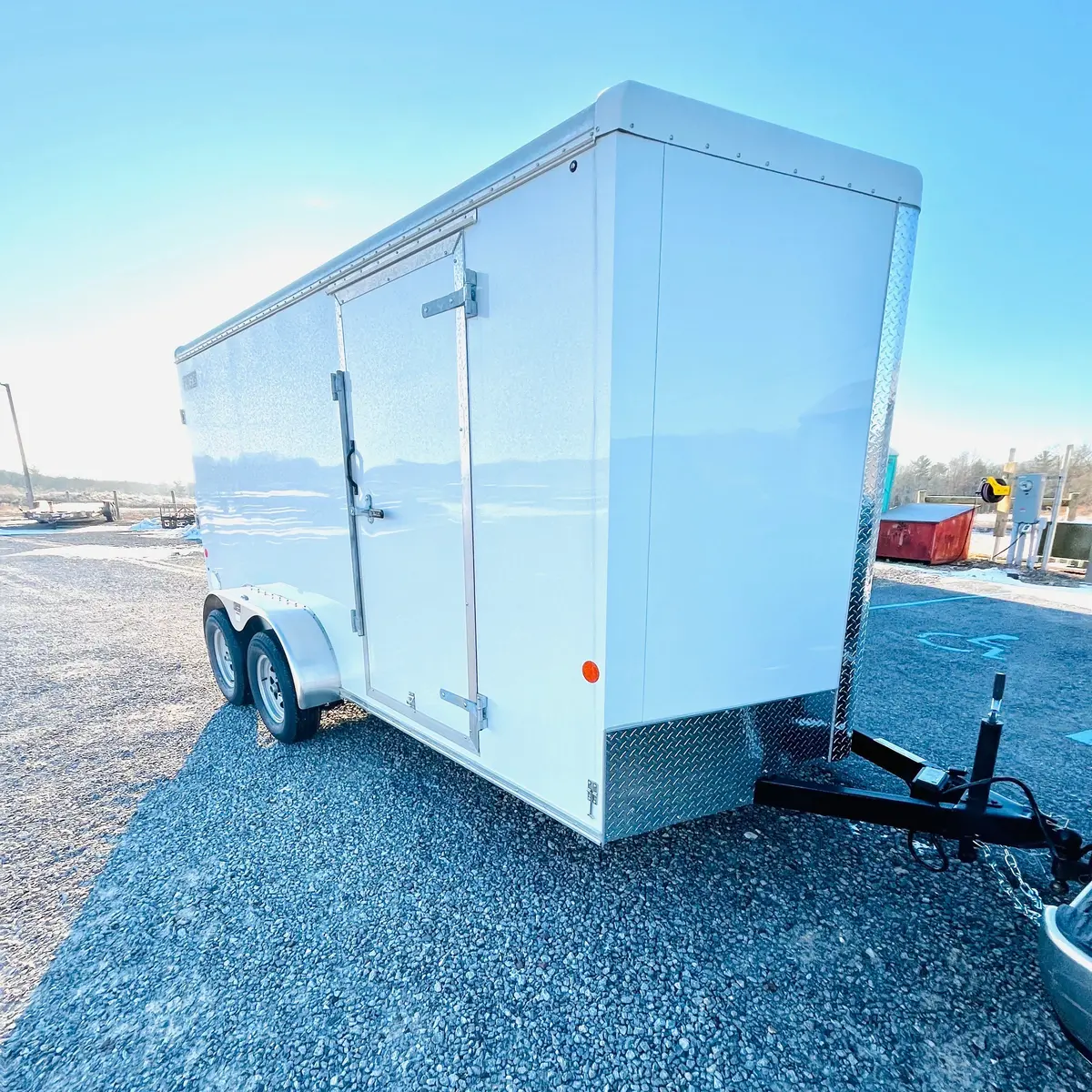 2026 Car Mate 7X14 V-Sportster W/ 6"^/ Ramp Door 1