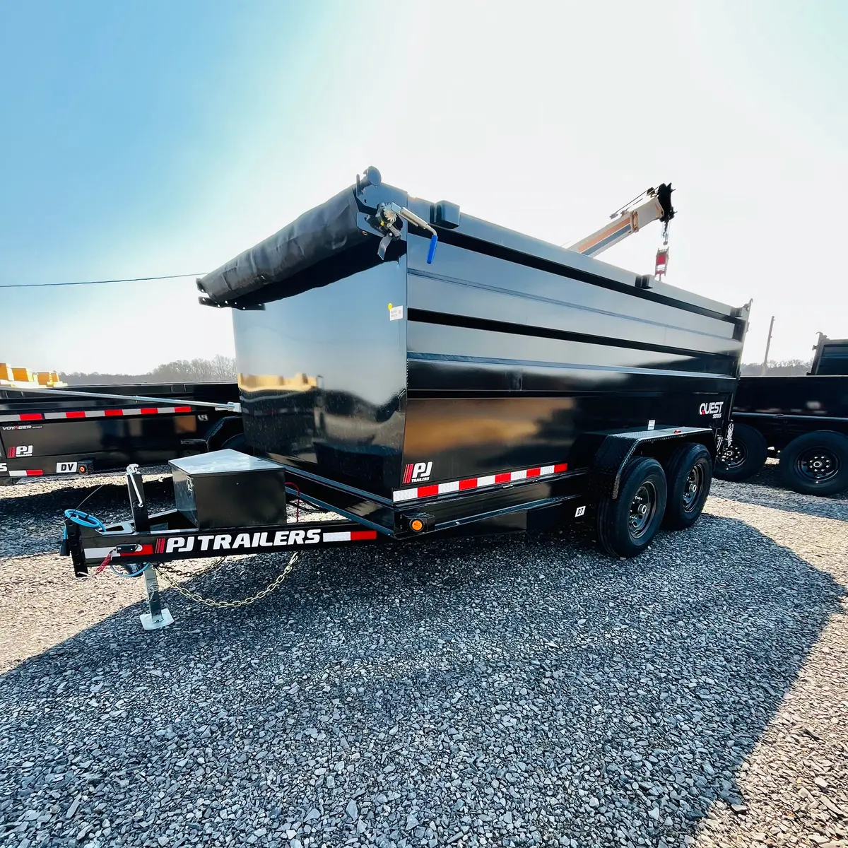2026 Pj D7 7X14 Dump 14,000# Gvwr 4' Tall Sides 1