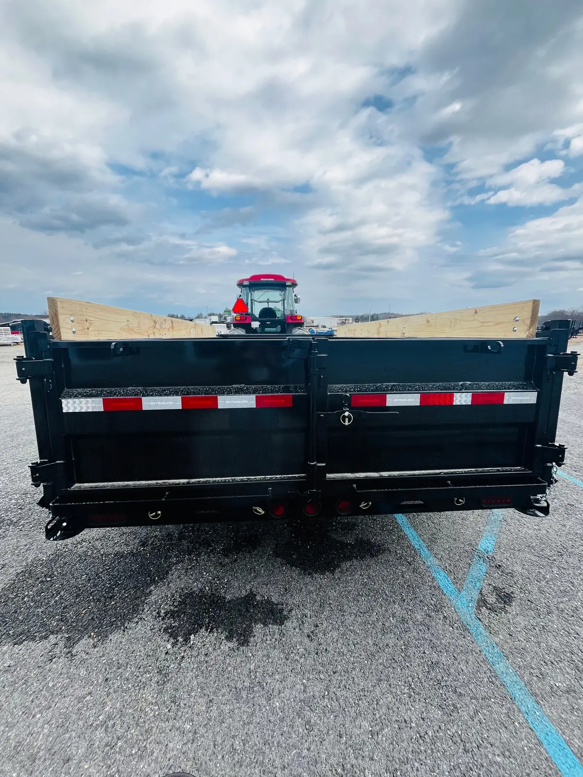 Pj Dv 7X14 Dump 15,400# Gvwr Swing Arm Tarp And Ramps 2
