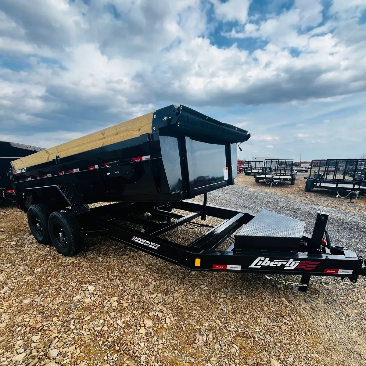 2026 Liberty 7X14 Dump 15.4K Gvwr- Ramps/Tarp/7 Ga Floor 1