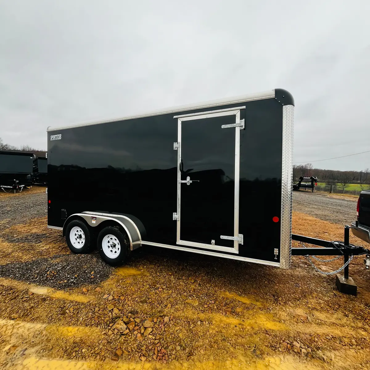 2026 Car Mate 7X16 Sportster W/ Ramp Door & 12" Added Height 1