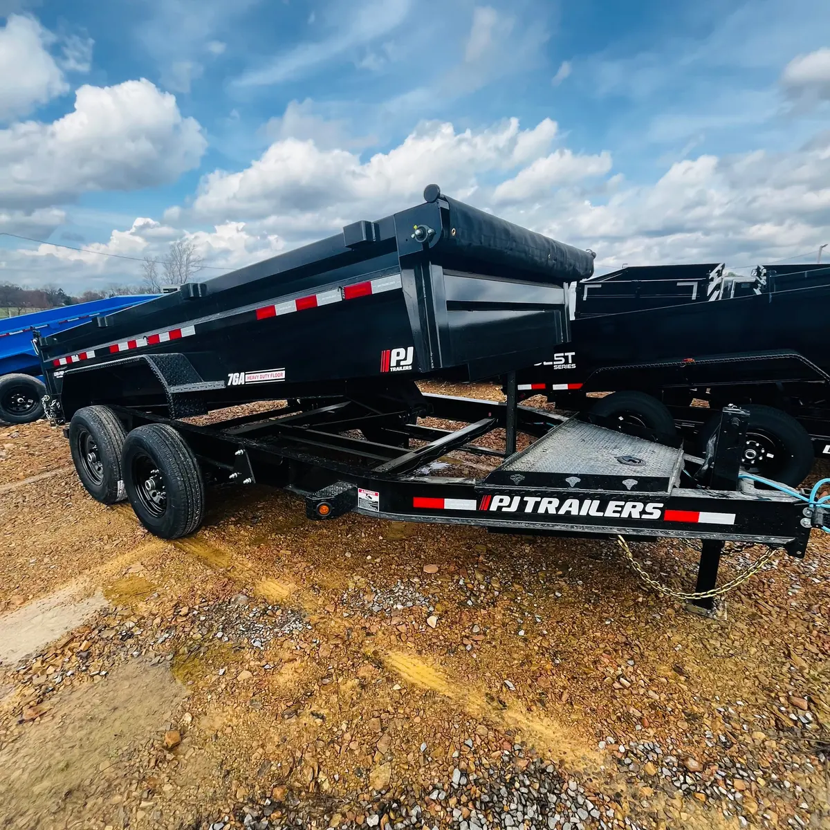 2026 Pj 7X14 Low Sided Dump Trailer (Dl) 7Ga Floor 1