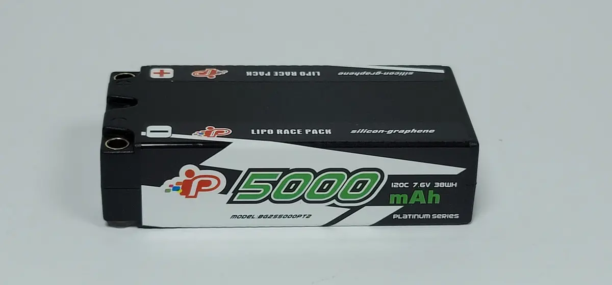 Intellect 5000 Mah 7.6V 120C Platinum Series Lipo Battery - Shorty 1