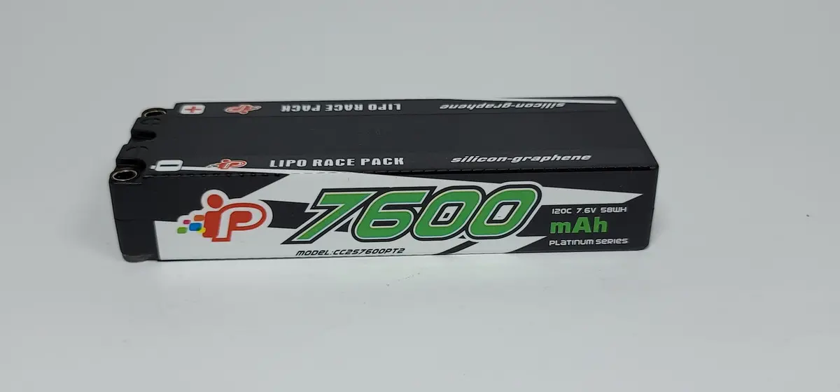 Intellect 7600 Mah 7.6V 120C Platinum Series Lipo Battery - Std Stick 2023 Model 1