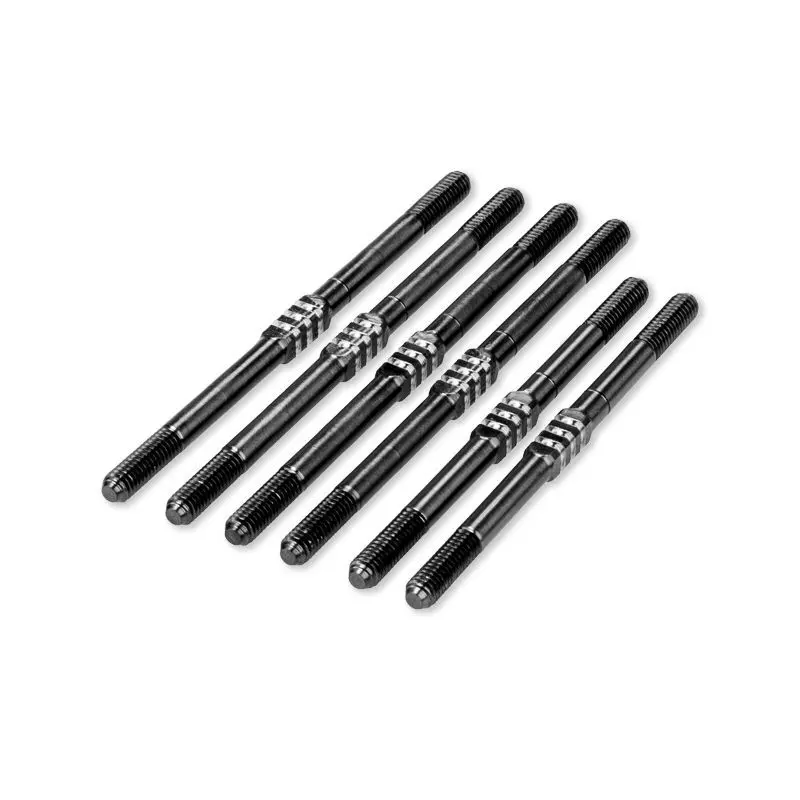 Jconcepts - T7 | Sc7 | T6.4 | Sc6.4, 3.5Mm Fin Titanium Turnbuckle Kit - Black, 6Pc. 1